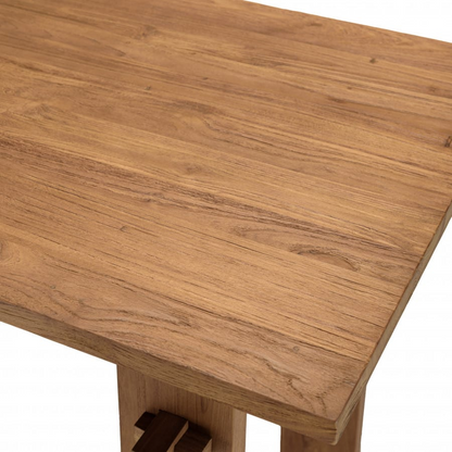Bureau Japandi bois de teck recyclé L140 – Alida