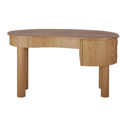 Bureau Japandi marron 1 porte 1 tiroir – Alegro