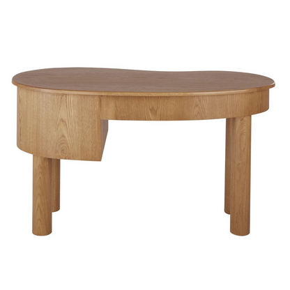 Bureau Japandi marron 1 porte 1 tiroir – Alegro