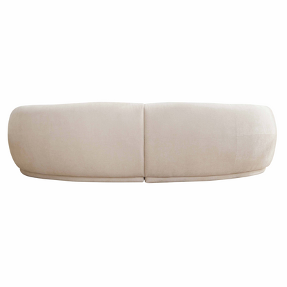 Canapé Japandi en tissu beige 3 places – Harper