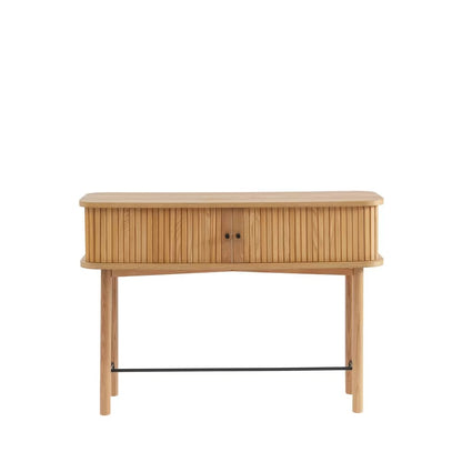 Console Japandi 2 portes en bois clair L110 cm – Mati