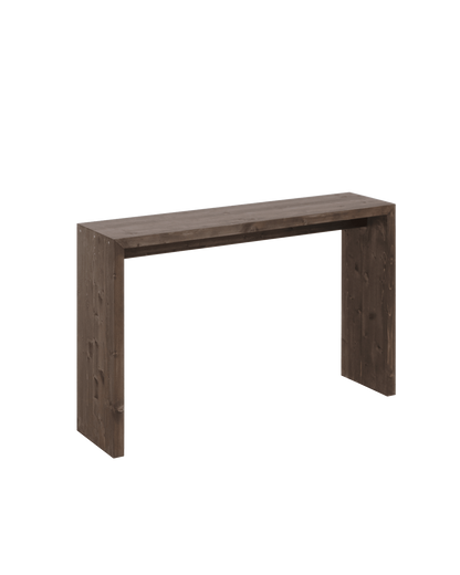 Console Japandi en bois de sapin marron 120x80 cm – Telva