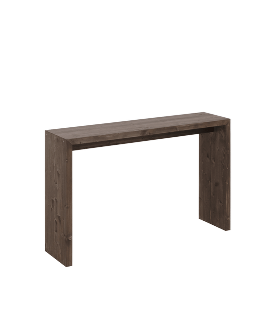 Console Japandi en bois de sapin marron 120x80 cm – Telva