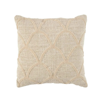 Coussin en coton naturel Japandi 50x50 – Sahara