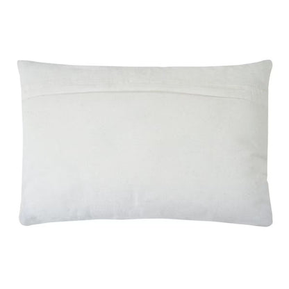 Coussin Japandi motif ikat blanc et beige – ESCAPADE