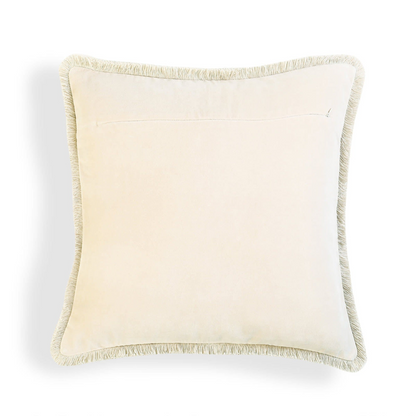 Coussin Velours de Coton Craie 50x50 Japandi – Riva