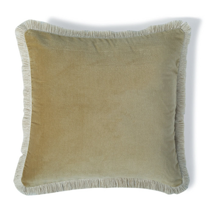 Coussin Velours de Coton Craie 50x50 Japandi – Riva