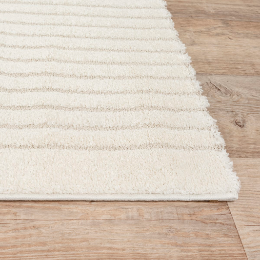 Tapis Japandi Poils Denses Crème – Elisa