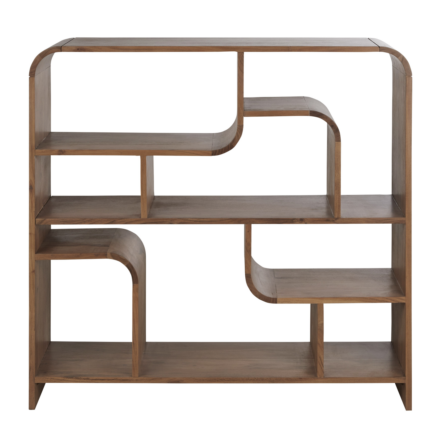Étagère Japandi vintage en bois d'acacia massif – Sacramento