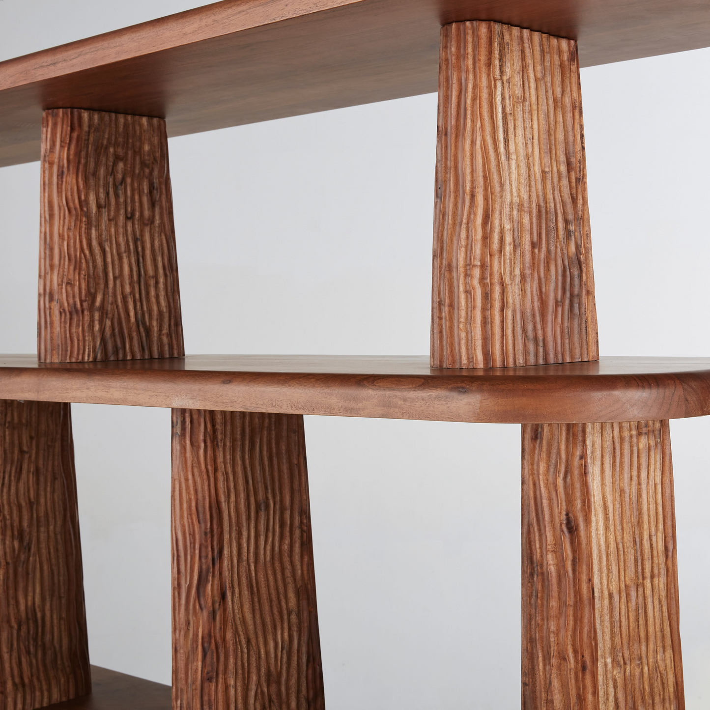 Étagère en Bois d'Acacia Japandi – Alya