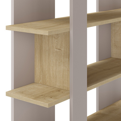 Étagère Japandi en bois et métal H122 cm – Naila