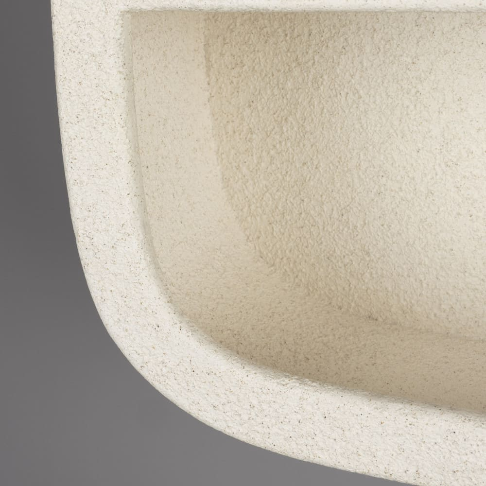 Étagère Murale Japandi organique finition marbre recyclé 23x56cm – Veda