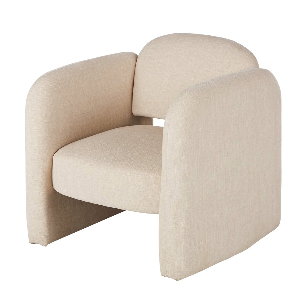 Fauteuil Japandi beige minimaliste – People