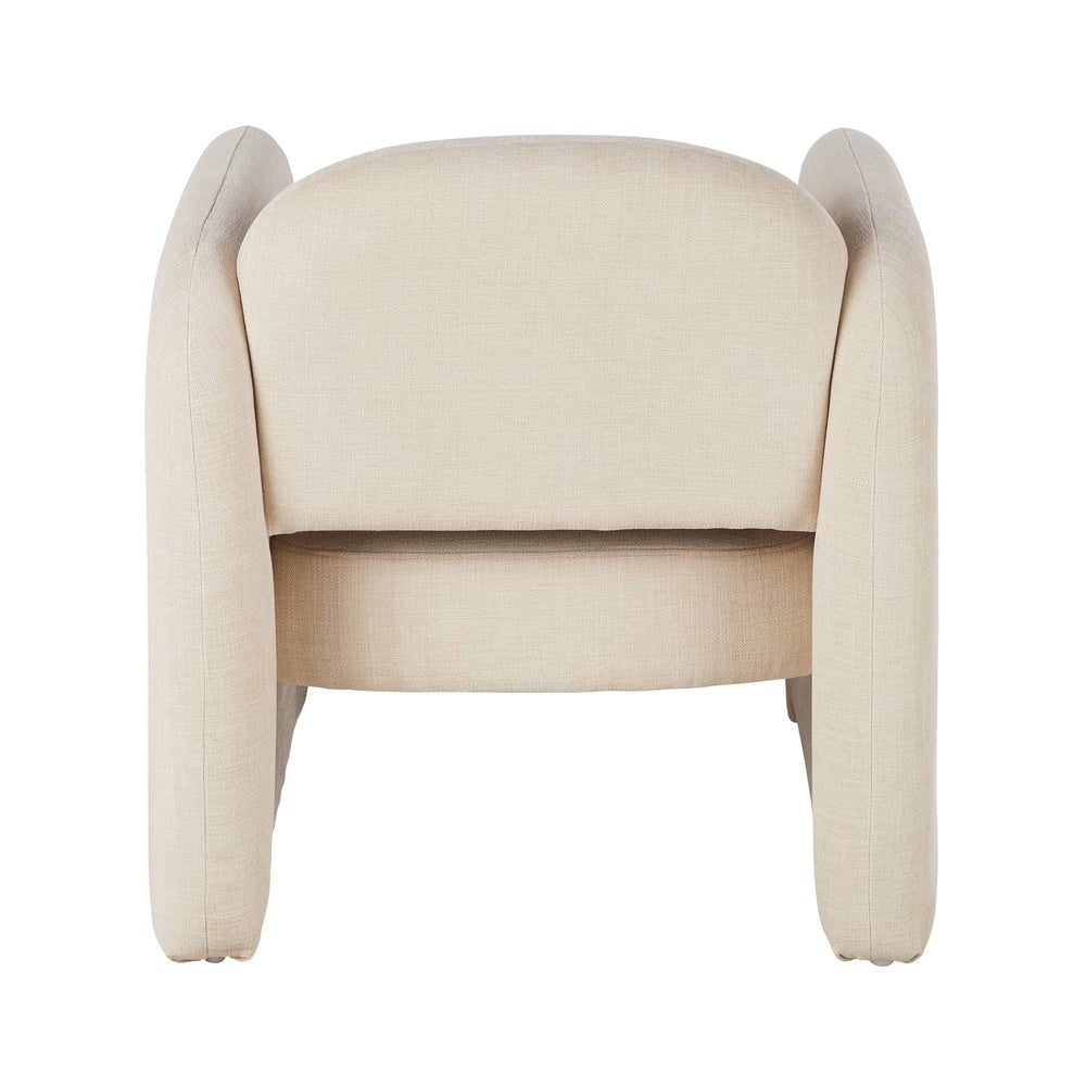 Fauteuil Japandi beige minimaliste – People