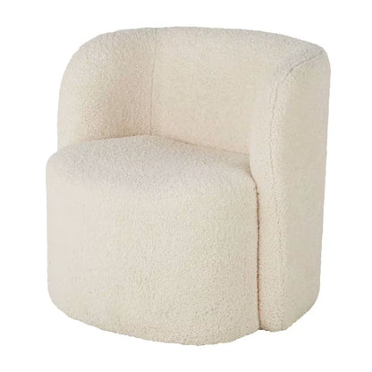 Fauteuil Japandi en bouclette écrue – Bobun