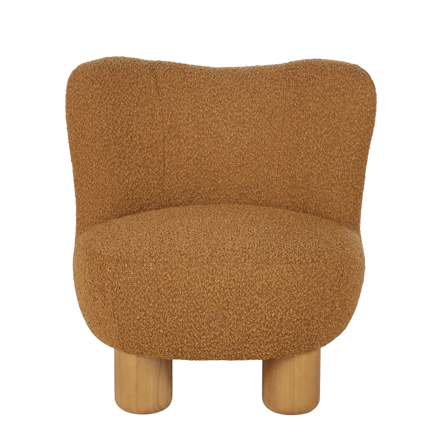 Fauteuil Japandi en bouclette écrue – Noham