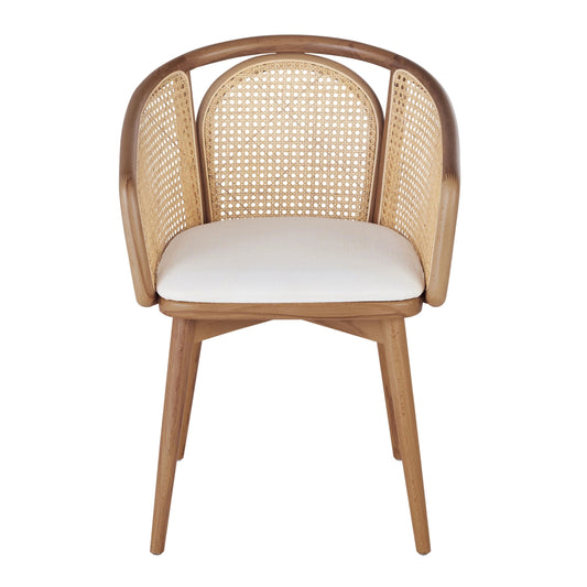 Fauteuil Japandi en rotin et bois – BREE