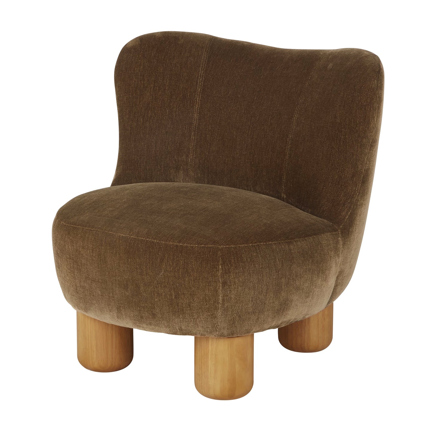 Fauteuil Japandi en bouclette écrue – Noham