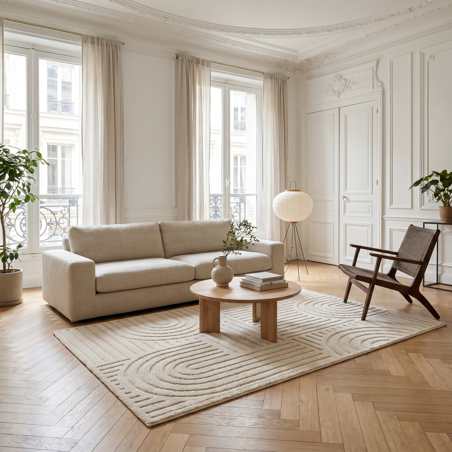 Tapis Japandi Arches Géométriques 160x230cm – Leo