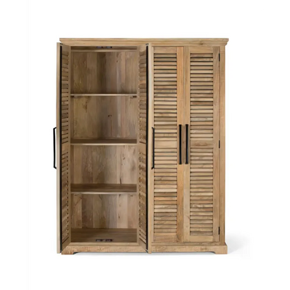 Armoire Japandi Bois Mangue Naturel – Venecia
