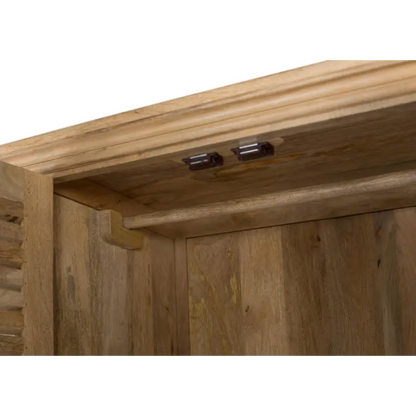 Armoire Japandi Bois Mangue Naturel – Venecia