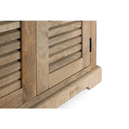 Armoire Japandi Bois Mangue Naturel – Venecia