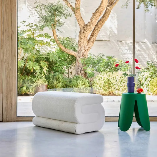 Banc Japandi Bouclette Crème Design – Sasha