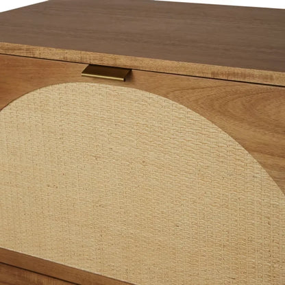 Meuble TV Japandi Vintage Fibre Végétale – Tarifa