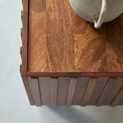 Meuble TV Japandi Manguier Massif 140 cm – Milo