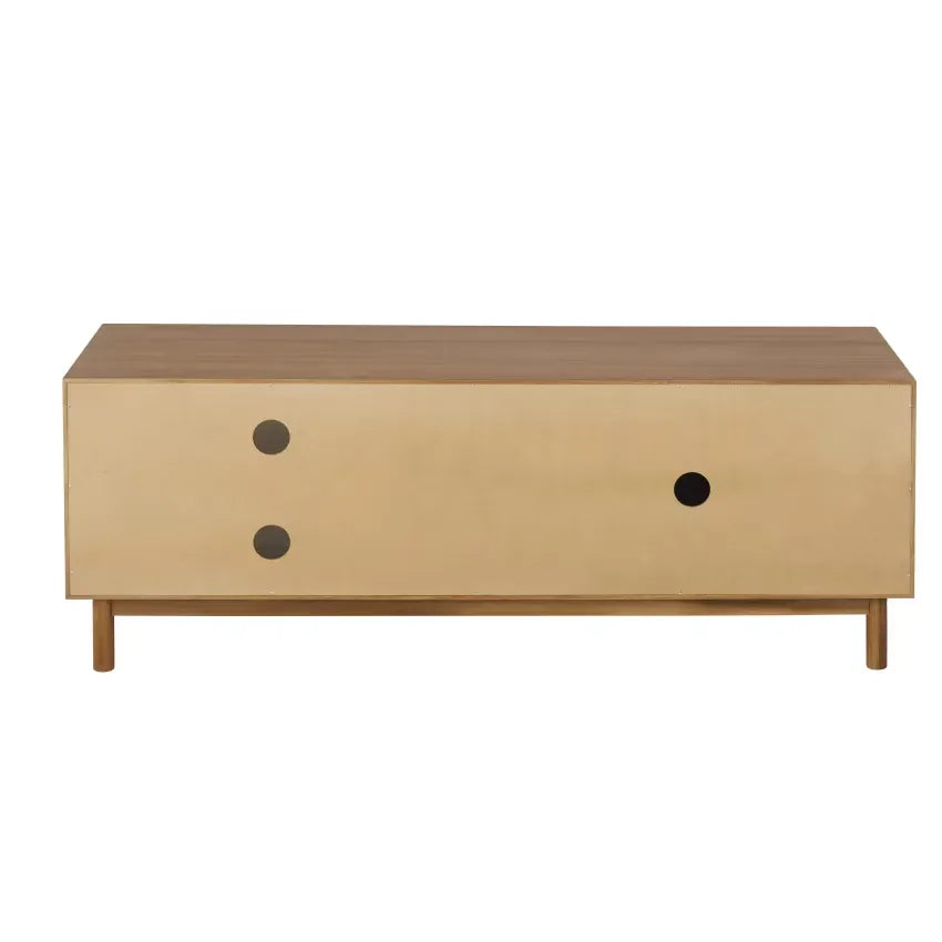 Meuble TV Japandi Vintage Fibre Végétale – Tarifa