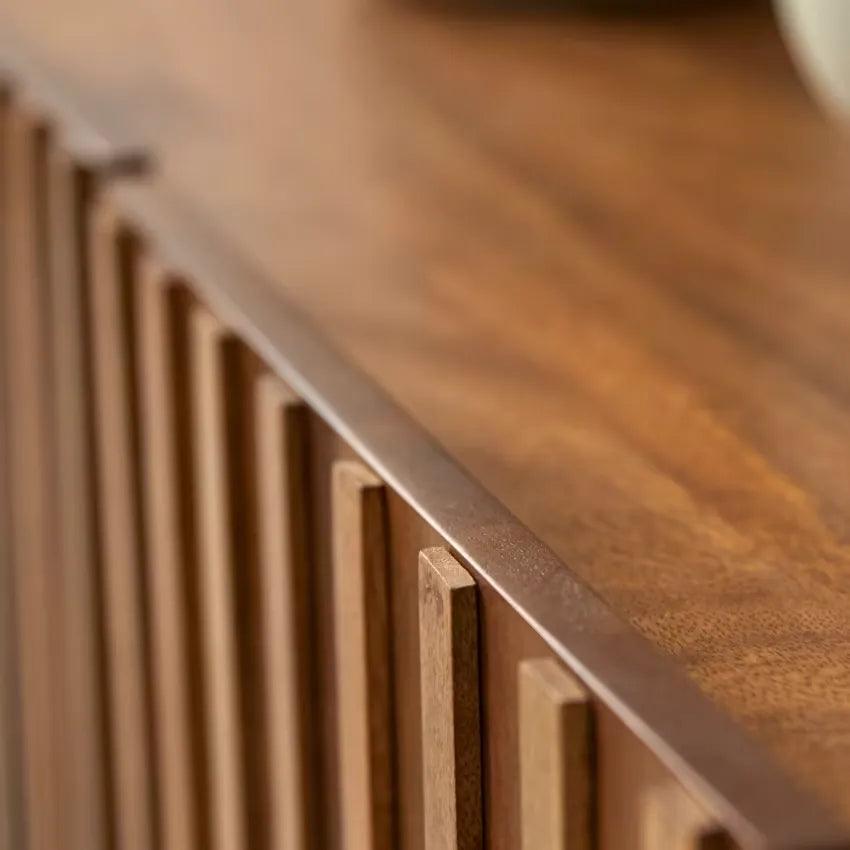 Meuble TV Japandi Manguier Massif 140 cm – Milo