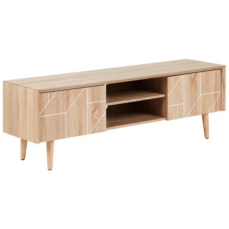 Meuble TV Japandi Marron Clair – Franklin