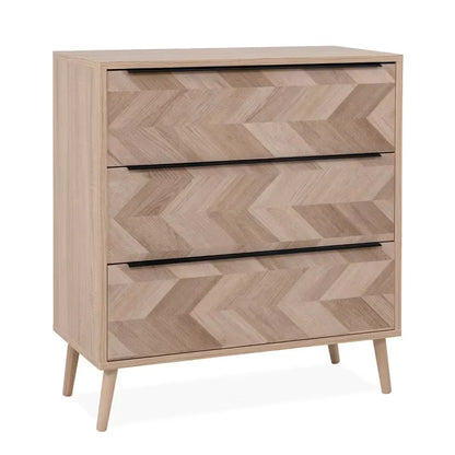 Commode Japandi Bois Chevron 80 cm – Torun