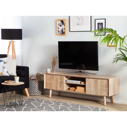 Meuble TV Japandi Marron Clair – Franklin