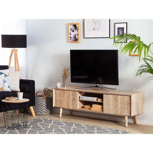 Meuble TV Japandi Marron Clair – Franklin
