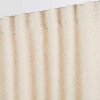 Rideau Japandi Pattes Jacquard Coton Blanc 140×300 – Jodar
