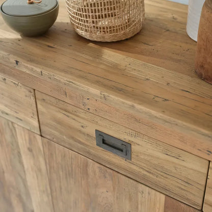 Buffet Japandi Teck Recyclé Massif 200 cm – Cargo