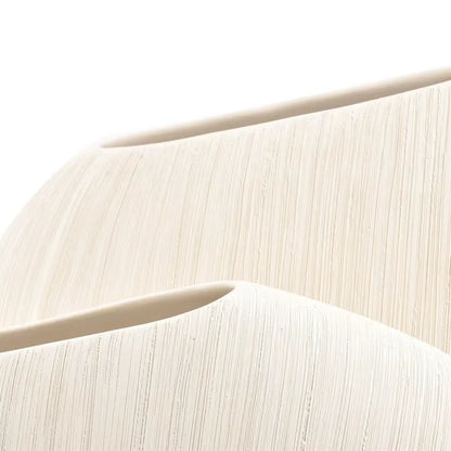 Vase Japandi Grès Beige 33×21 – Vio