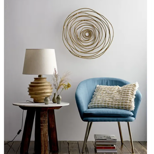 Lampe Japandi Céramique & Tissu Beige – Magny