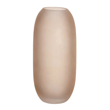 Vase Japandi Verre Recyclé Beige H22 – Tuz