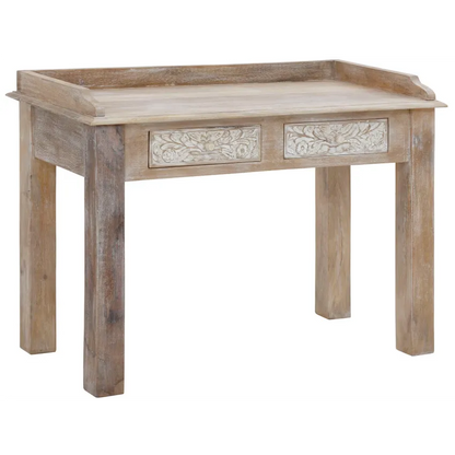 Bureau Japandi 2 portes Bois Marron – Malati