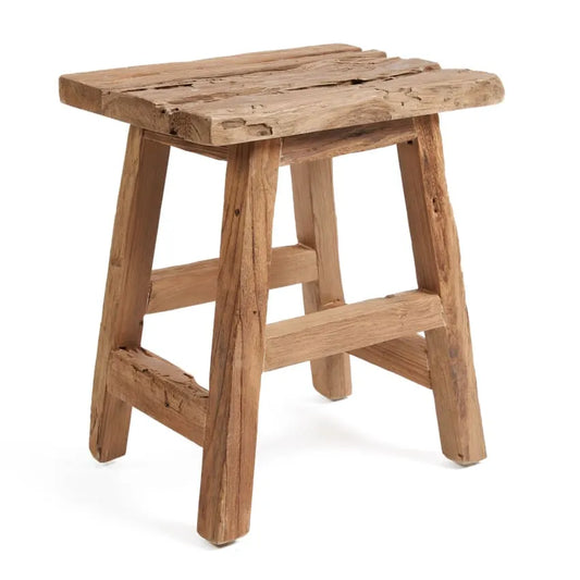Tabouret Japandi Bois Recyclé – Summer