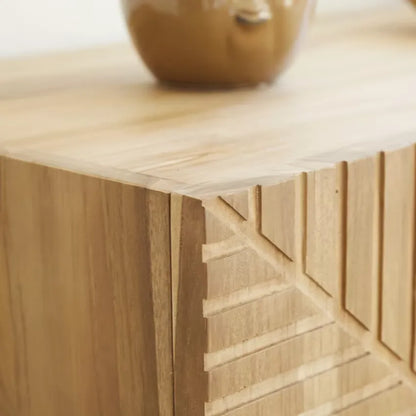 Buffet Japandi Teck Massif & Métal 120 cm – Portland