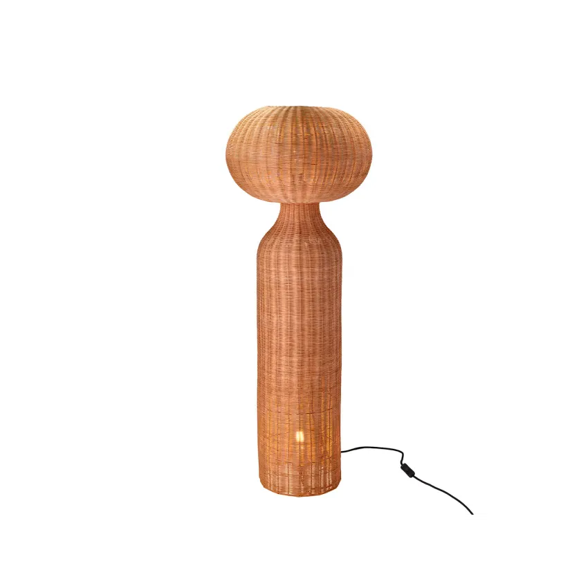 Lampadaire Japandi Rotin Naturel – Vinka