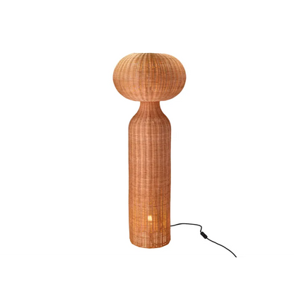 Lampadaire Japandi Rotin Naturel – Vinka