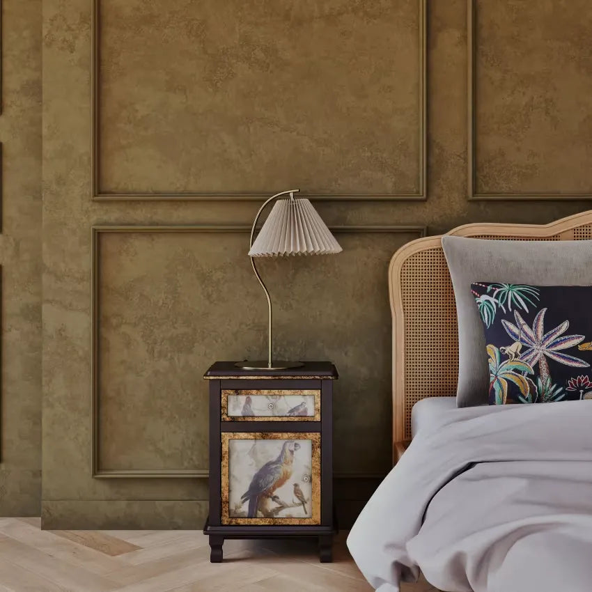 Lit Japandi 160 × 200 Bois de Bouleau & Cannage Rotin – Auguste