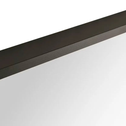 Miroir Japandi Structuré Aluminium Noir 60×120 – Enael