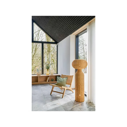 Lampadaire Japandi Rotin Naturel – Vinka