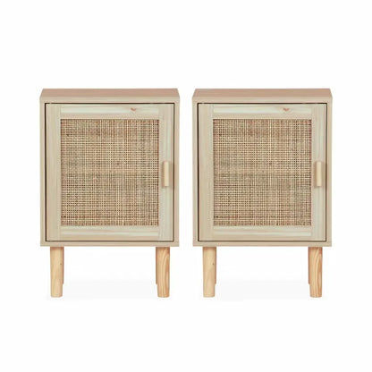 Tables de chevet Japandi Cannage – Camargue