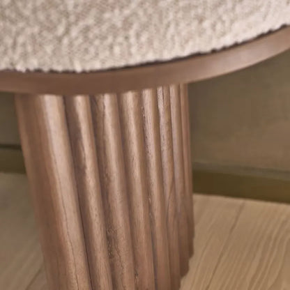 Banc Japandi Mindi Noyer & Bouclette – Marlow